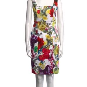 Alice + Olivia Sleeveless Floral Sheath Dress / Size M US6